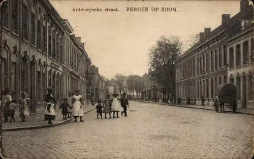 Ak Bergen op Zoom Nordbrabant Niederlande, Antwerpsche Straße