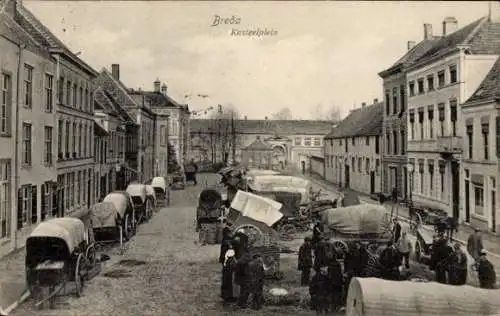 Ak Breda Nordbrabant Niederlande, Kasteelplein