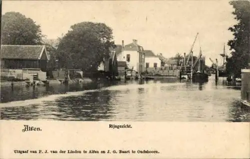 Ak Alphen aan den Rijn Südholland, Blick auf den Rhein