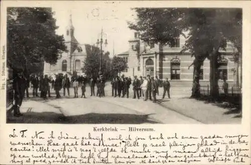 Ak Hilversum Nordholland Niederlande, Kerkbrink