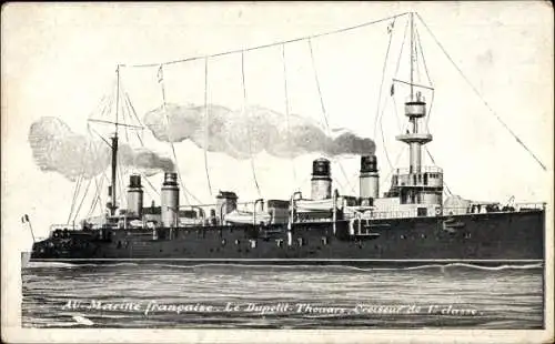 Ak Französisches Kriegsschiff, Le Dupetit Thouars, Croiseur