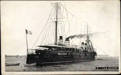 Ak Französisches Kriegsschiff Gloire, Französische Marine