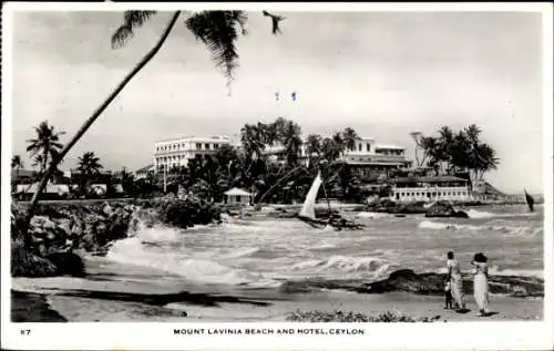 Ak Dehiwala Sri Lanka Ceylon, Mount Lavinia Beach, Hotel