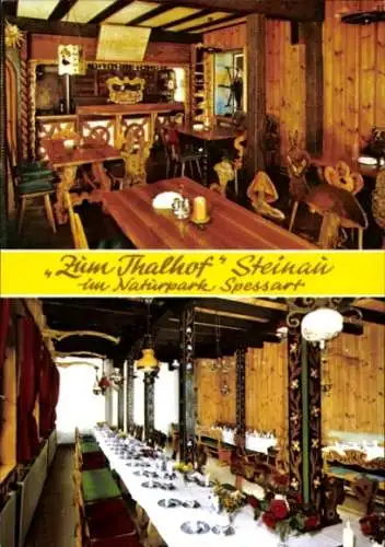 Ak Steinau an der Straße Hessen, zum Thalhof, Gastraum