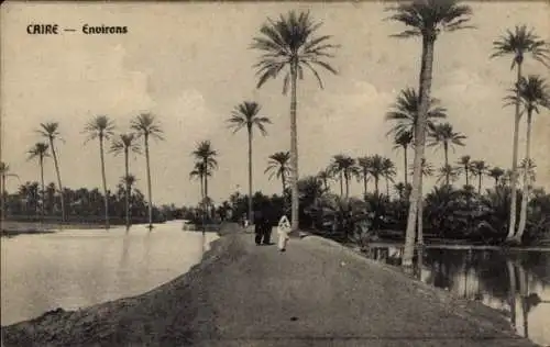 Ak Cairo Kairo Ägypten, Environs