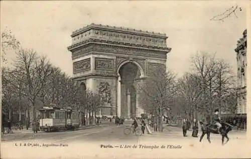Ak Paris VIII, Arc de Triomphe