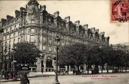 Ak Paris VIII, Palace Hotel, Champs Elysées