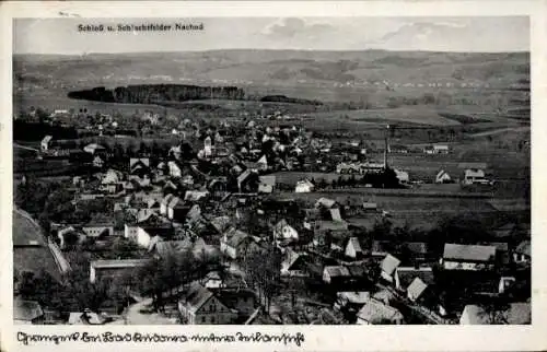 Ak Kudowa Zdrój Bad Kudowa Schlesien, Schloss, Schlachtfelder Nachod
