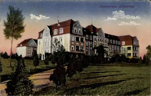 Ak Greiffenberg Schlesien, Sanatorium Birkenhof, Weg