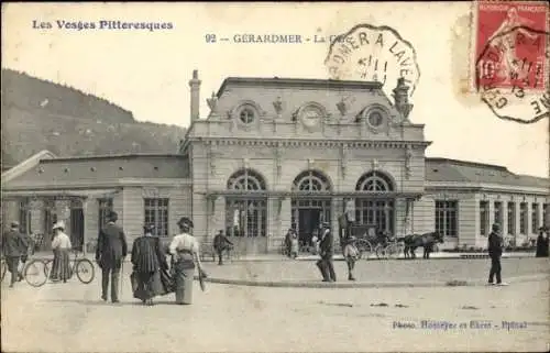 Ak Gérardmer Lorraine Vosges, Bahnhof