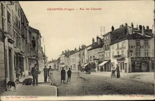 Ak Charmes Vosges, Rue des Capucins