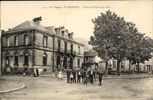 Ak Vosges de Plaine, Place de Hôtel de Ville