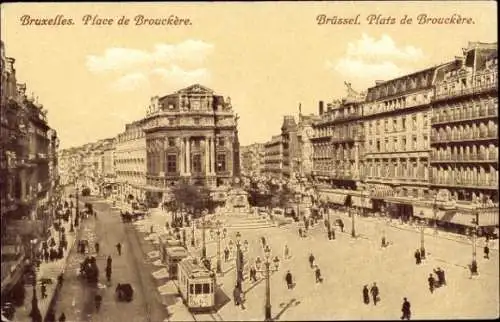 Ak Brüssel Brüssel, La Place de Brouckère