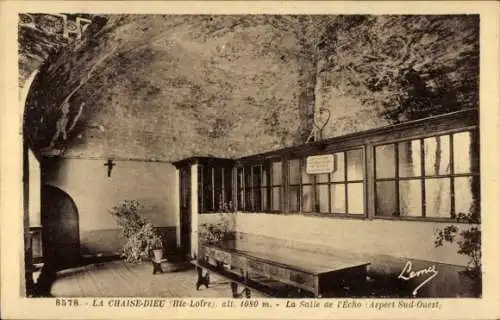 Ak La Chaise Dieu Haute Loire, La Salle de l'Echo, Aspect Sud-Ouest