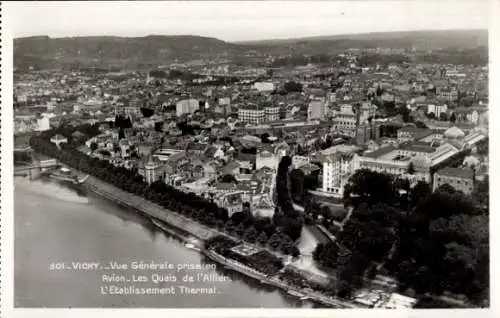 Ak Vichy Allier, Luftbild, Les Quais de l'Allier, L'Etablissement Thermal