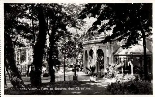 Ak Vichy Allier, Park, Source des Celestins