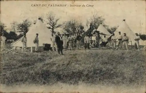 Ak Le Valdahon Doubs, Lager, Zelte, Soldaten