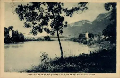 Ak Rovon St-Gervais, Le Pont de St-Gervais sur l'Isere