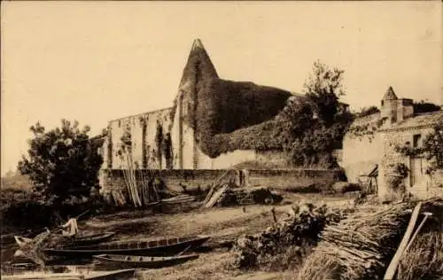 Ak Fontenay-le-Comte Vendée, Maillezais, Abtei