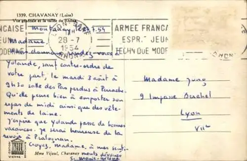 Ak Chavanay Loire, Gesamtansicht