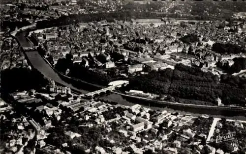 Ak Besançon les Bains Doubs, Vogelperspektive, Gesamtansicht