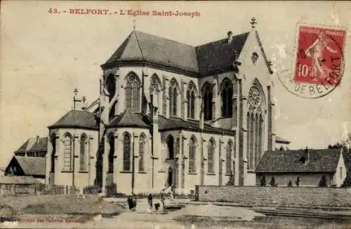 Ak Belfort Beffert Beffort Territoire de Belfort, Kirche Saint-Joseph