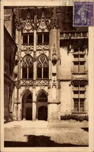 Ak Châteaudun Eure et Loir, Escalier gothique Flamboyant