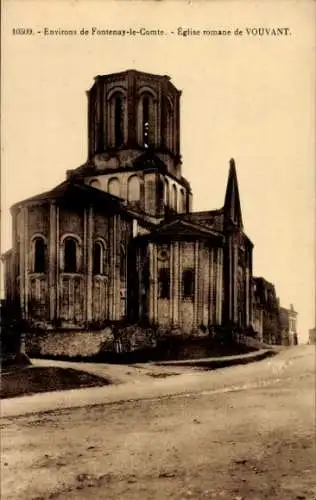 Ak Vouvant Vendée, Kirche