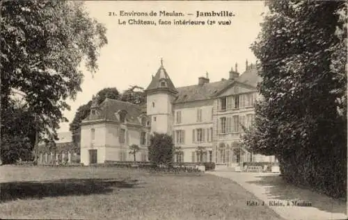 Ak Meulan en Yvelines, Jambville, Schloss, Face interieure