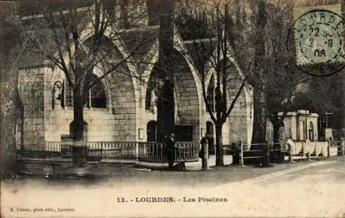 Ak Lourdes Hautes Pyrénées, Piscines