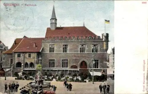 Ak Göttingen in Niedersachsen, Rathaus, Ratskeller