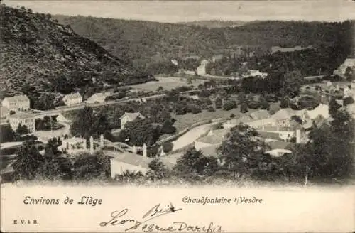 Ak Chaudfontaine Wallonien Lüttich, Panorama