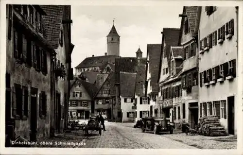 Ak Dinkelsbühl in Mittelfranken, Obere Schmiedgasse