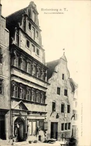 Ak Rothenburg ob der Tauber Mittelfranken, Baumeistershaus