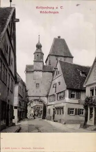 Ak Rothenburg ob der Tauber Mittelfranken, Röderbogen