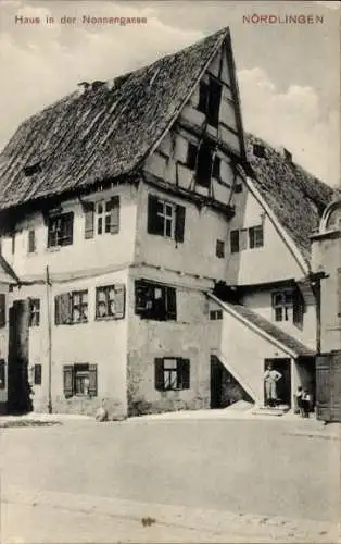 Ak Nördlingen in Schwaben, Haus in der Nonnengasse