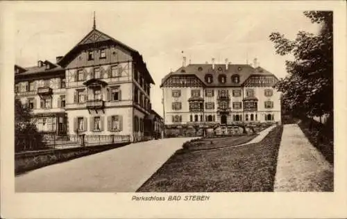 Ak Bad Steben in Oberfranken, Parkschloss