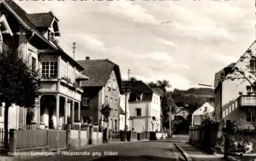 Ak Goldmühl Bad Berneck im Fichtelgebirge Bayern, Hauptstraße gegen Süden