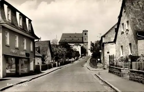 Ak Fuchsmühl in der Oberpfalz, Straßenpartie