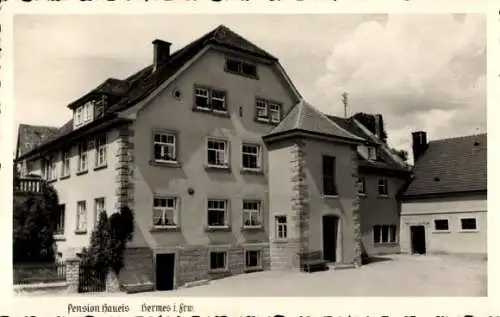 Foto Ak Marktleugast im Frankenwald Bayern, Pension Haueis