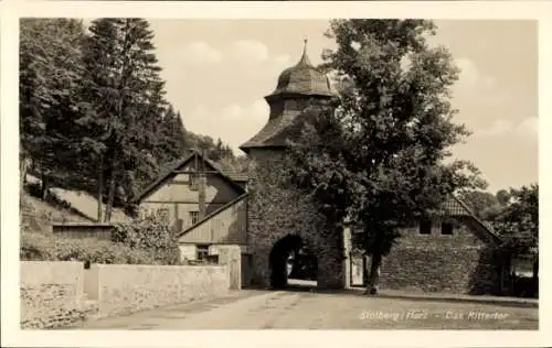 Ak Stolberg im Südharz, Blick auf das Rittertor