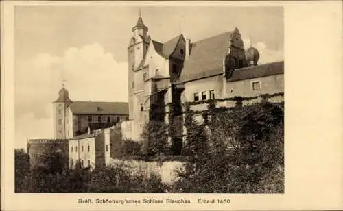 Ak Glauchau in Sachsen, Gräfl. Schönburg'sches Schloss