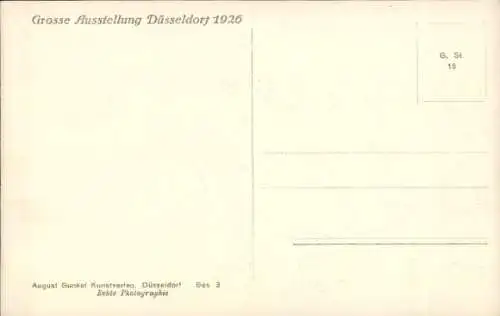 Ak Düsseldorf am Rhein, Große Ausstellung Gesolei 1926, Ausstellungsgelände