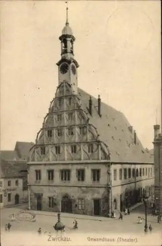 Ak Zwickau in Sachsen, Gewandhaus, Theater