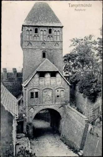 Ak Tangermünde an der Elbe, Rotpforte