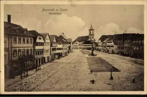 Ak Neustadt bei Coburg Oberfranken, Marktplatz