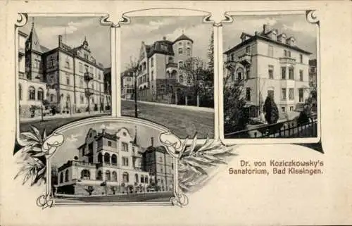 Ak Bad Kissingen Unterfranken Bayern, Dr. von Koziczkowsky's Sanatorium
