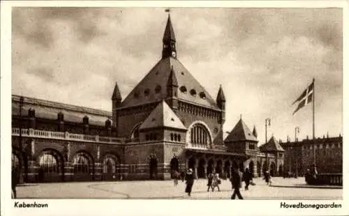 Ak København Kopenhagen Dänemark, Hauptbahnhof