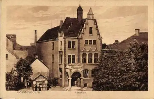 Ak Horst (Emscher) Gelsenkirchen im Ruhrgebiet, Amtshaus, Kiosk