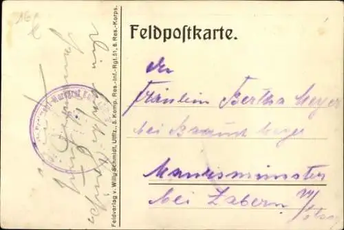 Künstler Ak Praktisch und bewährt sind Feldkochherde Typ 1914-15, Marke Weltbrand, I WK